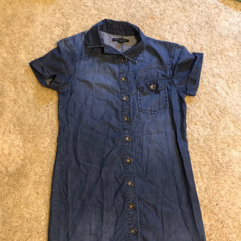 Banana Republic jean shirt dress